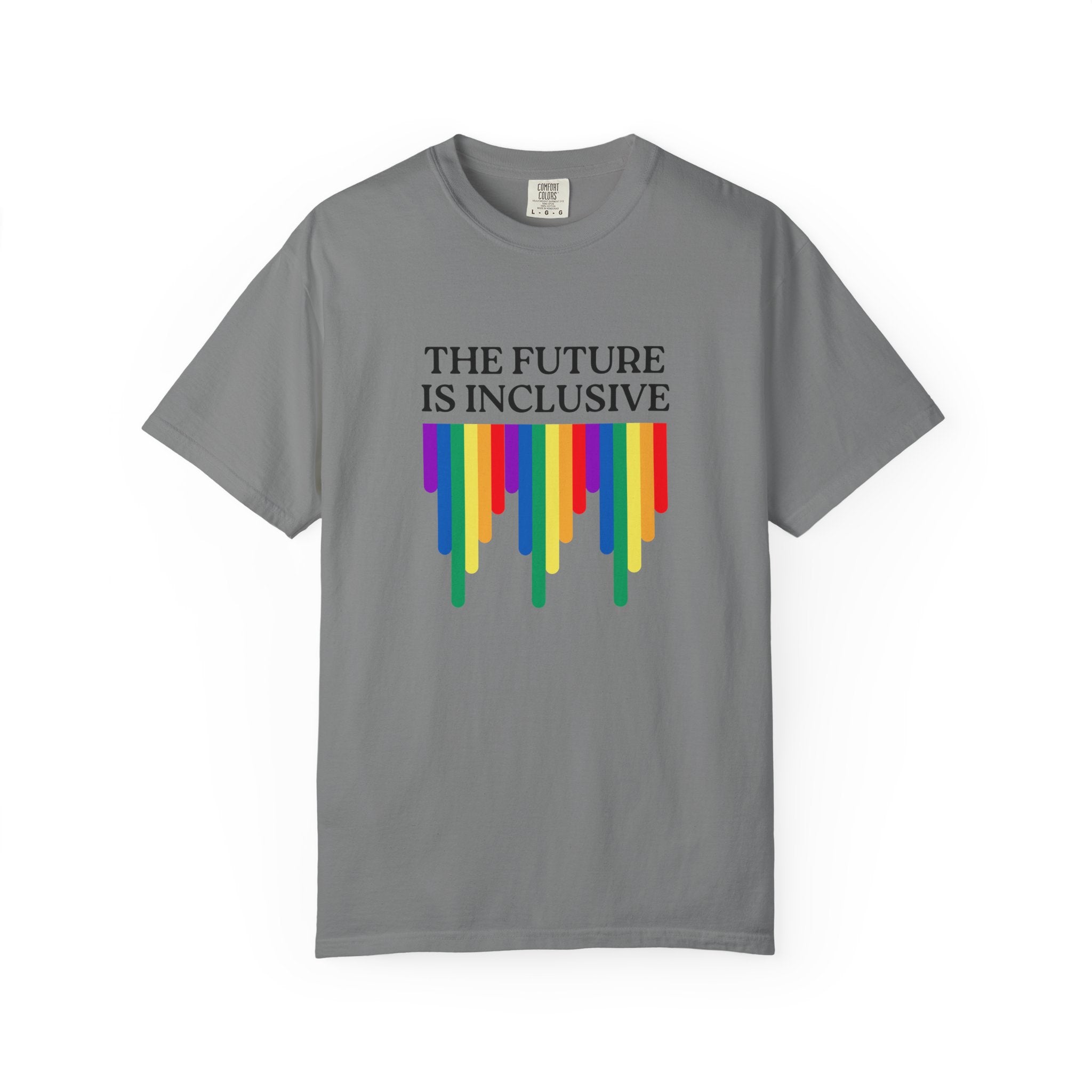 Inclusive Future T‑Shirt – "The Future Is Inclusive" Rainbow Pride Tee