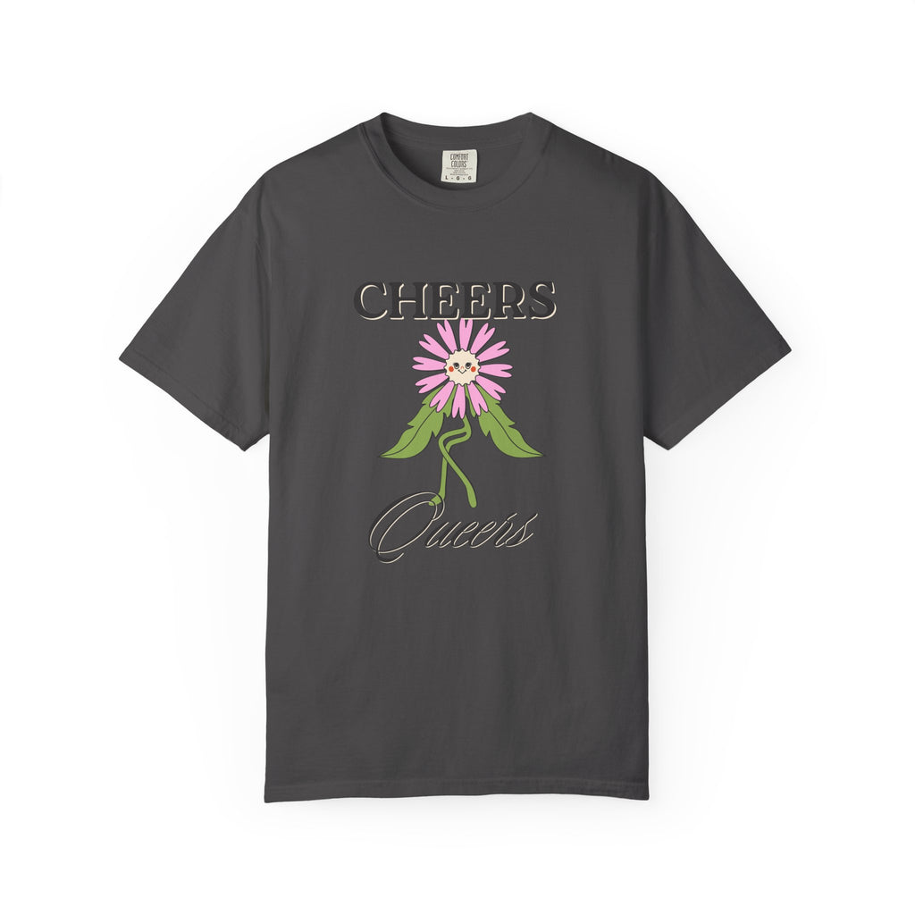 Cheers Queers Floral T-Shirt — Pride Friendly Graphic Tee
