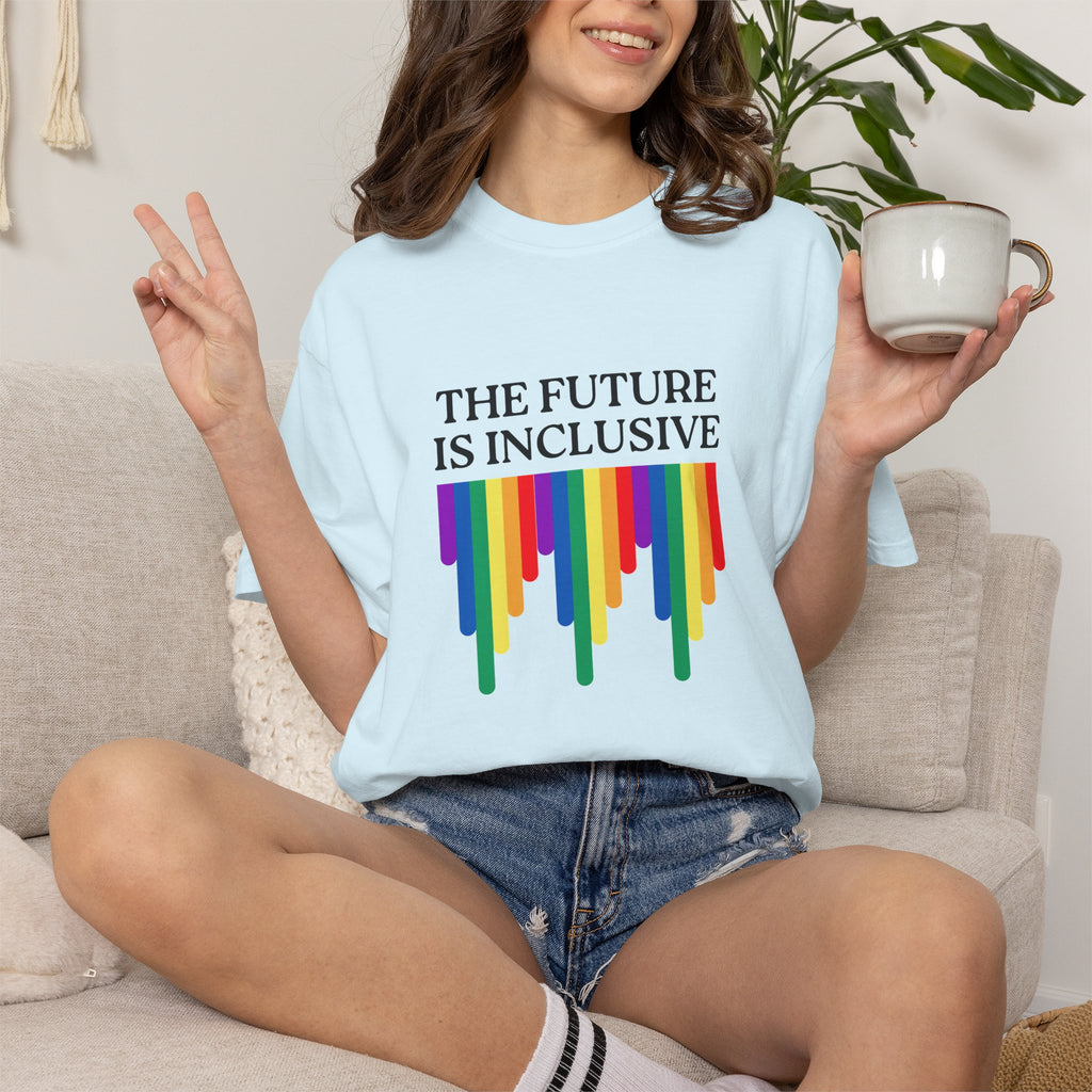 Inclusive Future T‑Shirt – "The Future Is Inclusive" Rainbow Pride Tee