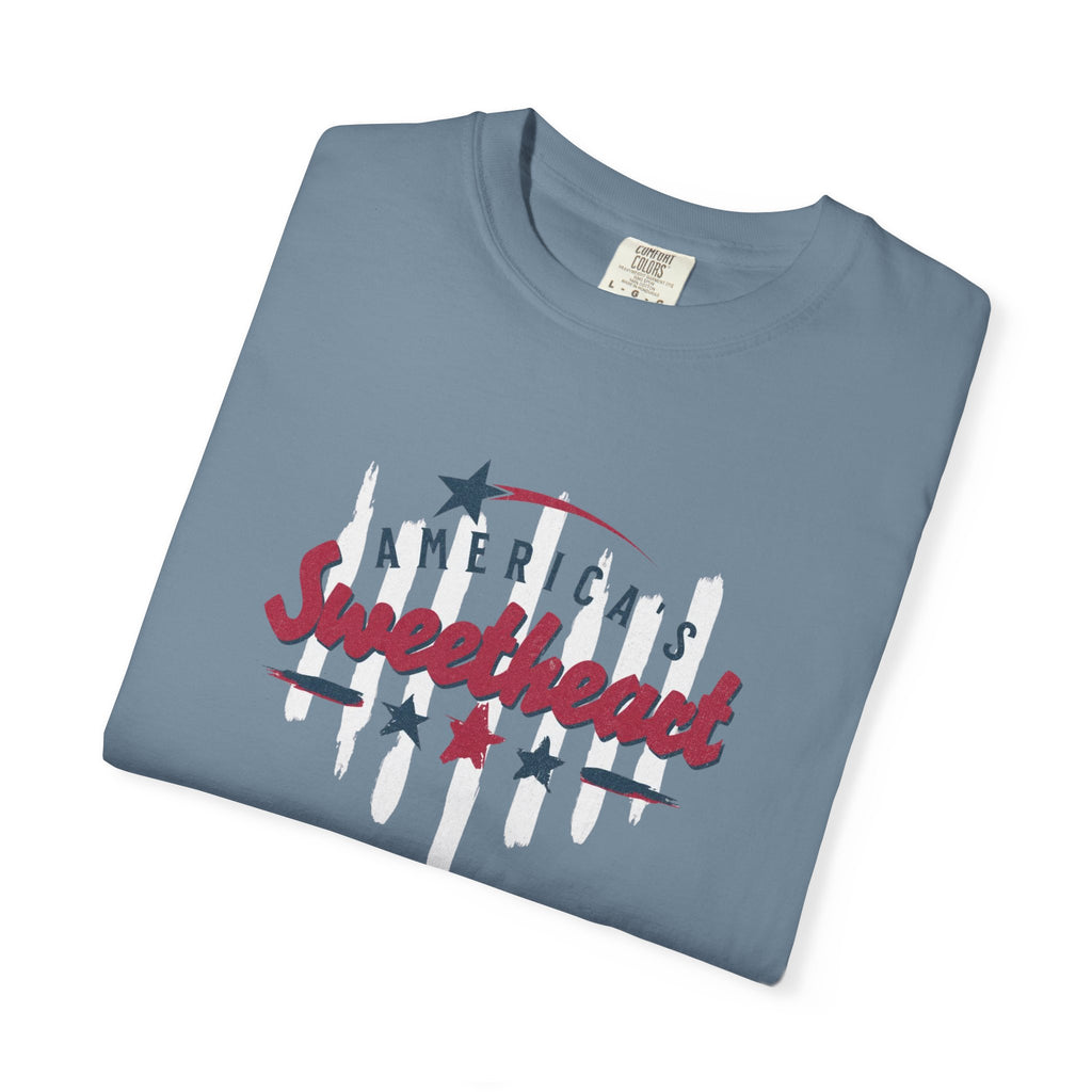 America's Sweetheart T-Shirt — Patriotic Vintage Stars Tee