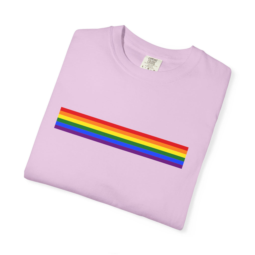Rainbow Stripe T-Shirt — Pride Minimalist Tee