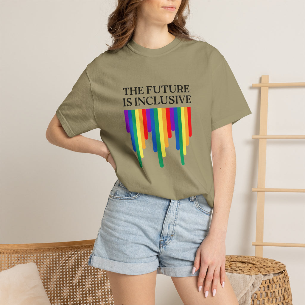 Inclusive Future T‑Shirt – "The Future Is Inclusive" Rainbow Pride Tee