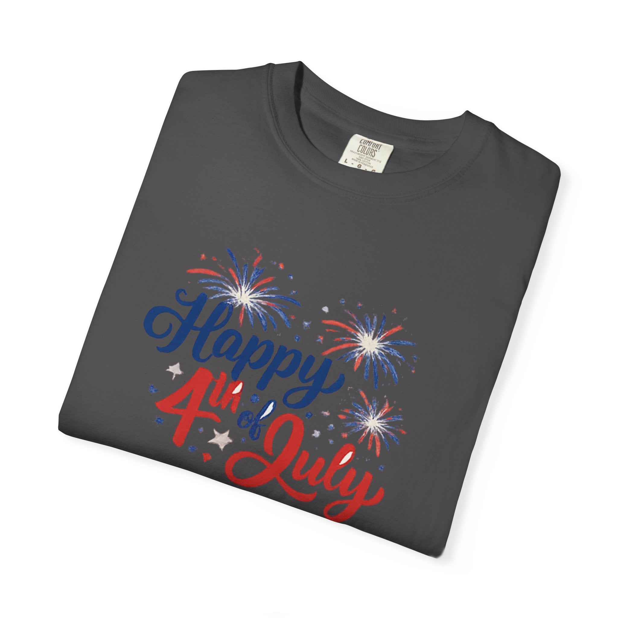 Happy 4th of July T-Shirt — Patriotic Fireworks Tee