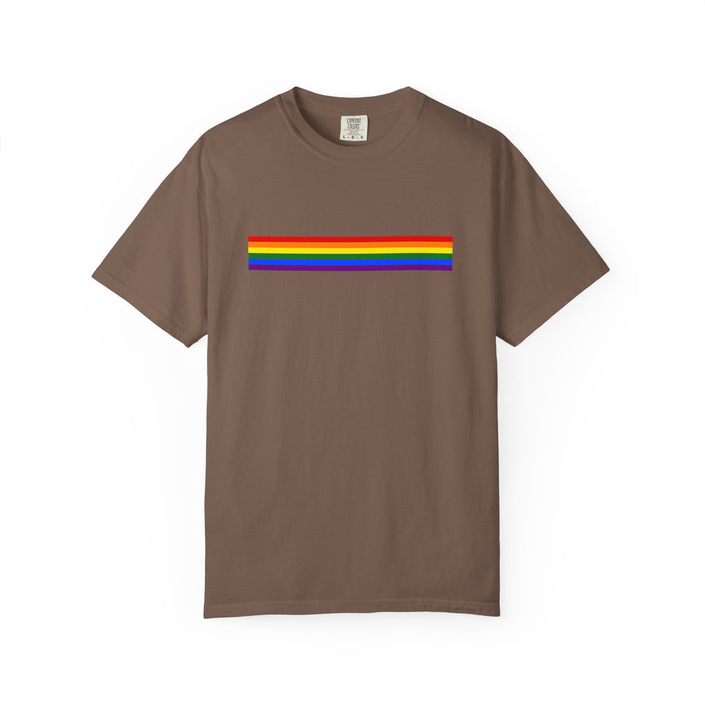 Rainbow Stripe T-Shirt — Pride Minimalist Tee