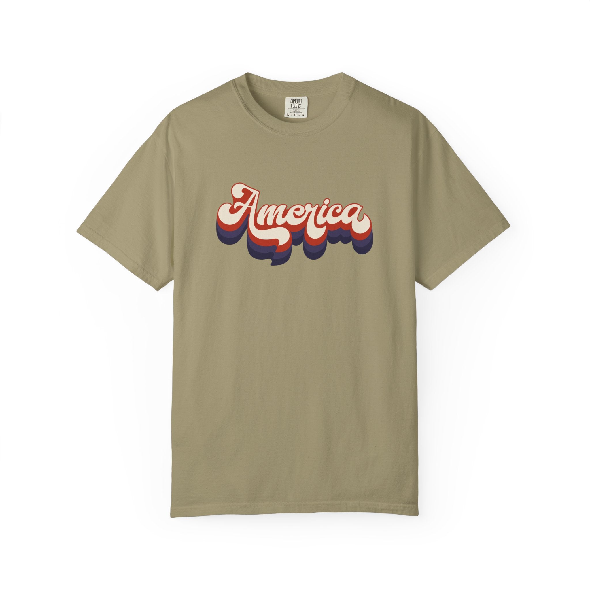 Retro 'America' T-Shirt — Vintage 70s Patriotic Graphic Tee