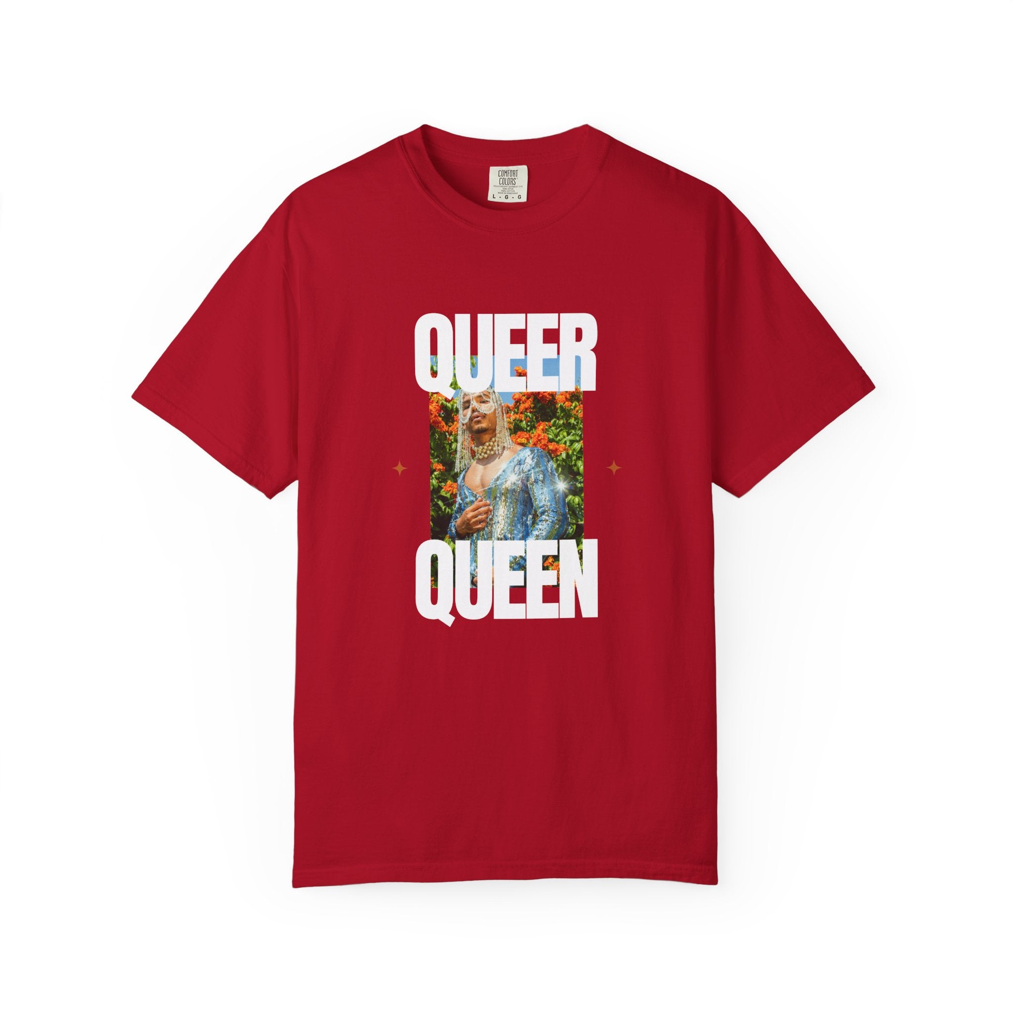 Queer Queen T-Shirt — Vintage Floral Pride Graphic Tee
