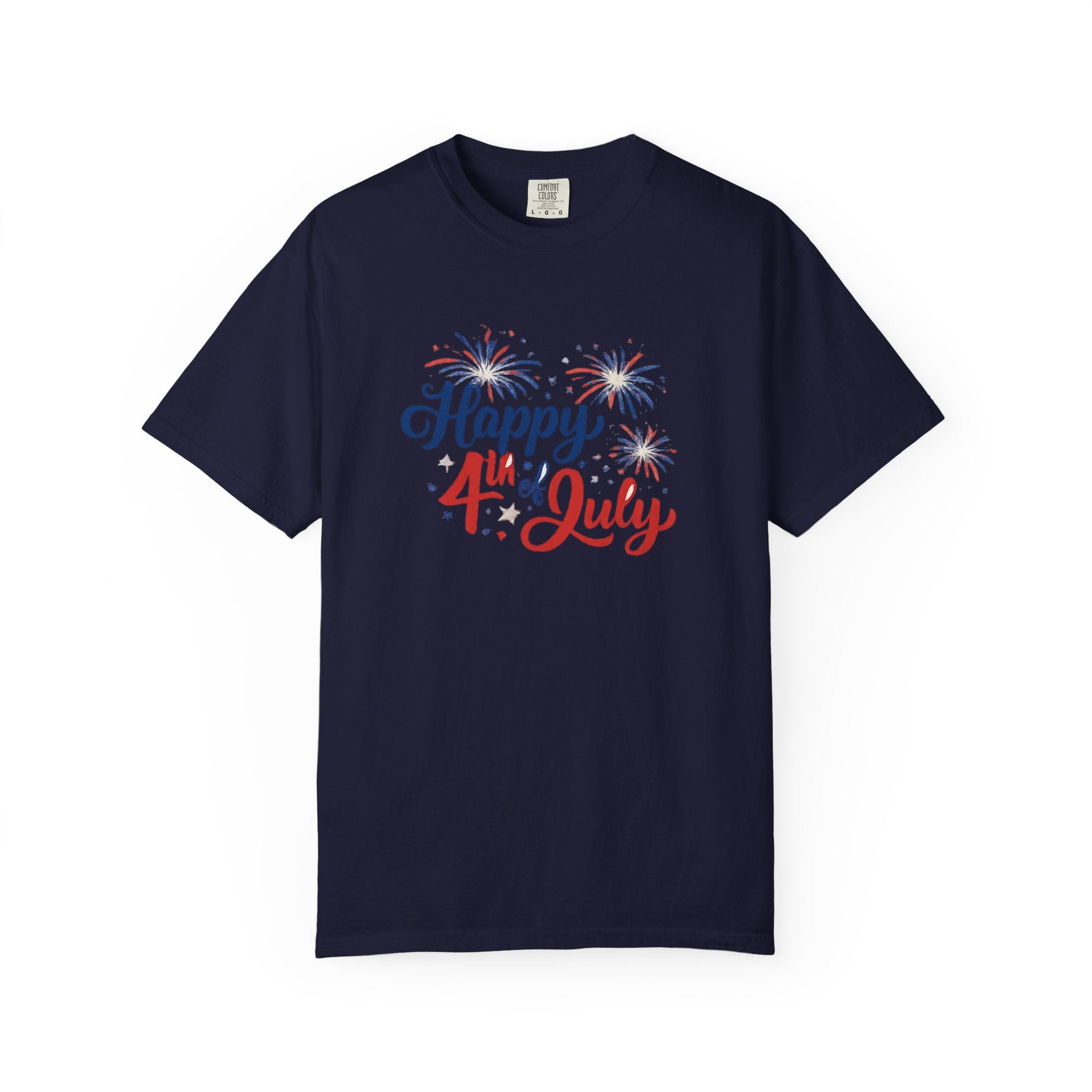 Happy 4th of July T-Shirt — Patriotic Fireworks Tee