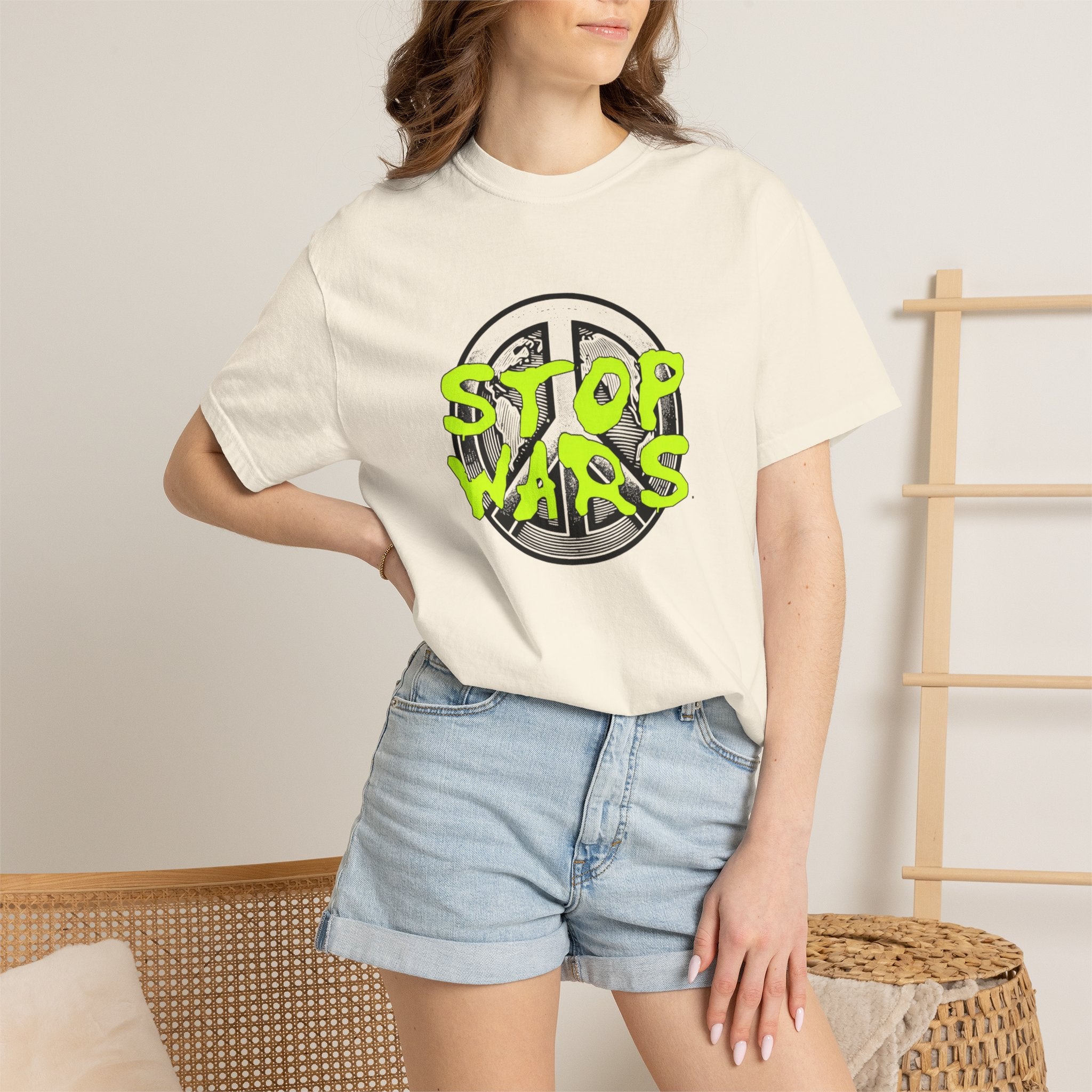 Peace Sign "Stop Wars" T-Shirt — Anti-War Graphic Tee