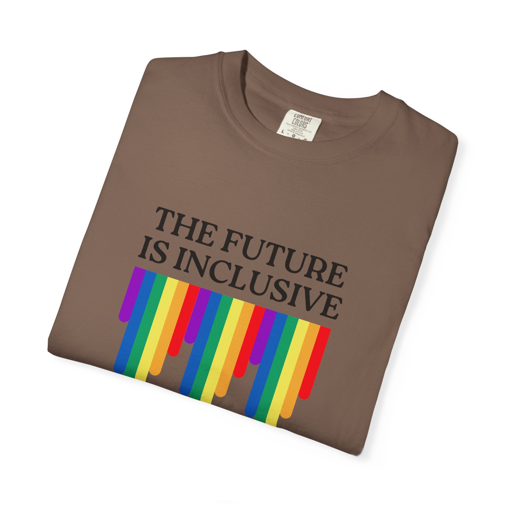 Inclusive Future T‑Shirt – "The Future Is Inclusive" Rainbow Pride Tee