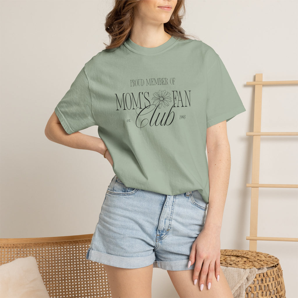 Mom's Fan Club T-Shirt — Vintage Floral Mother's Day Tee