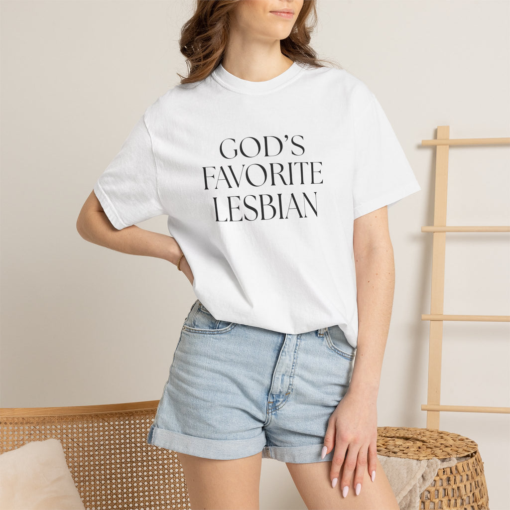 God’s Favorite Lesbian T-Shirt — Inclusive Pride Tee