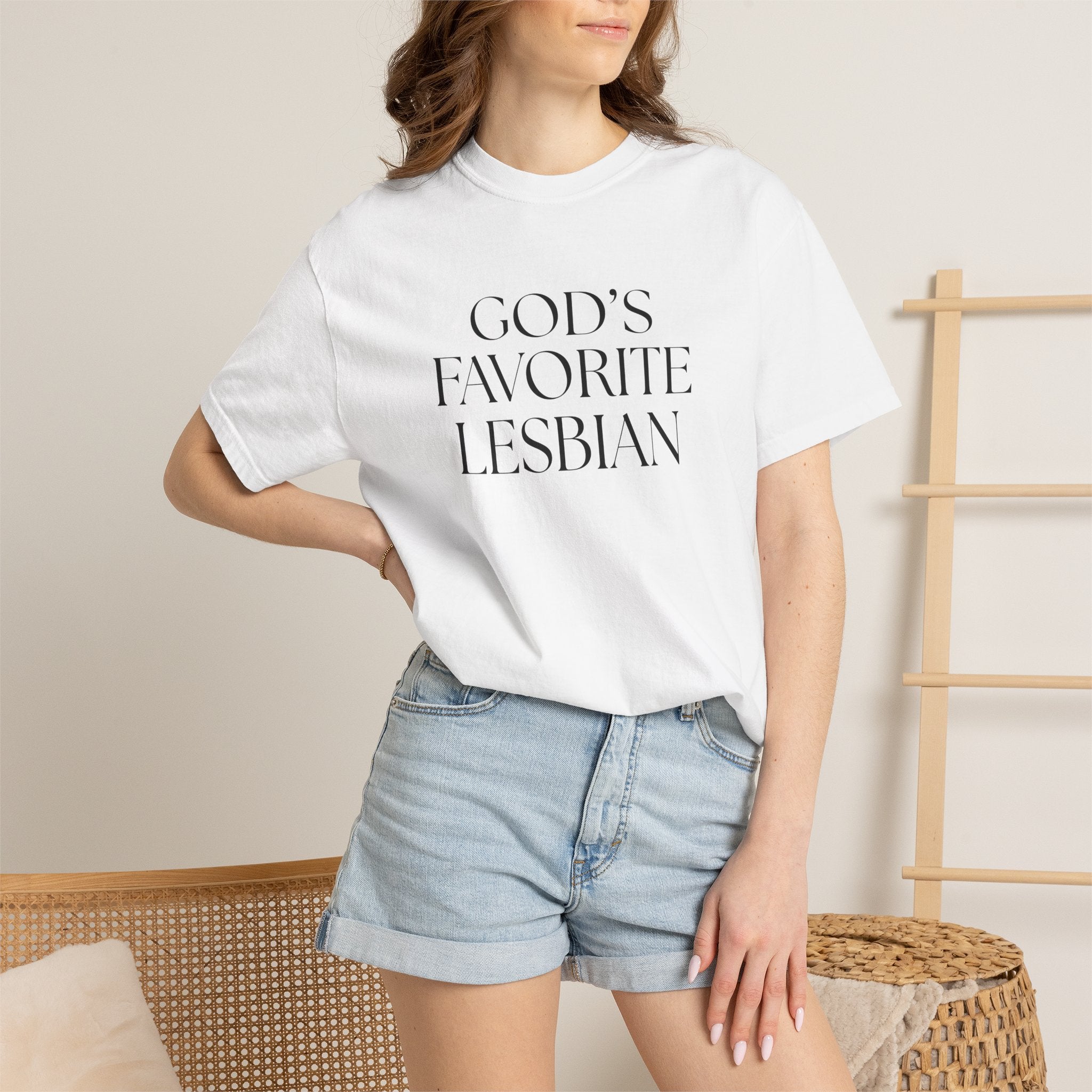 God’s Favorite Lesbian T-Shirt — Inclusive Pride Tee
