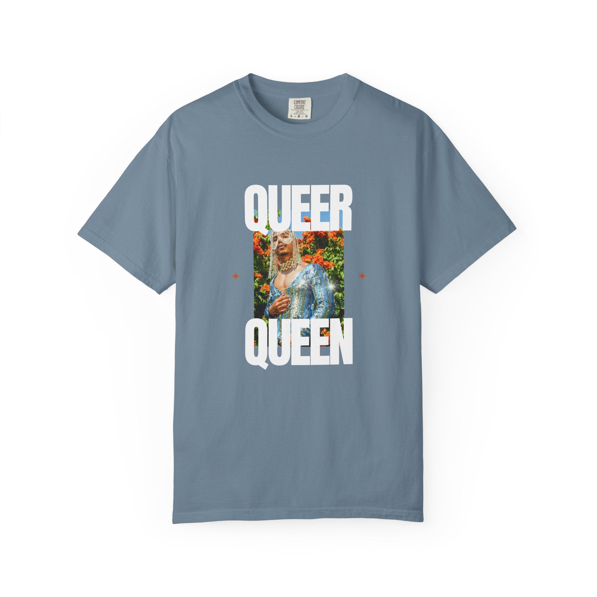 Queer Queen T-Shirt — Vintage Floral Pride Graphic Tee