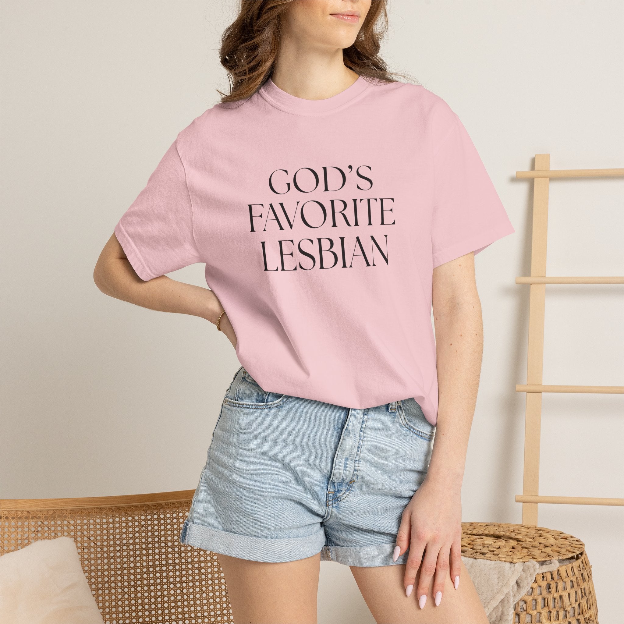 God’s Favorite Lesbian T-Shirt — Inclusive Pride Tee