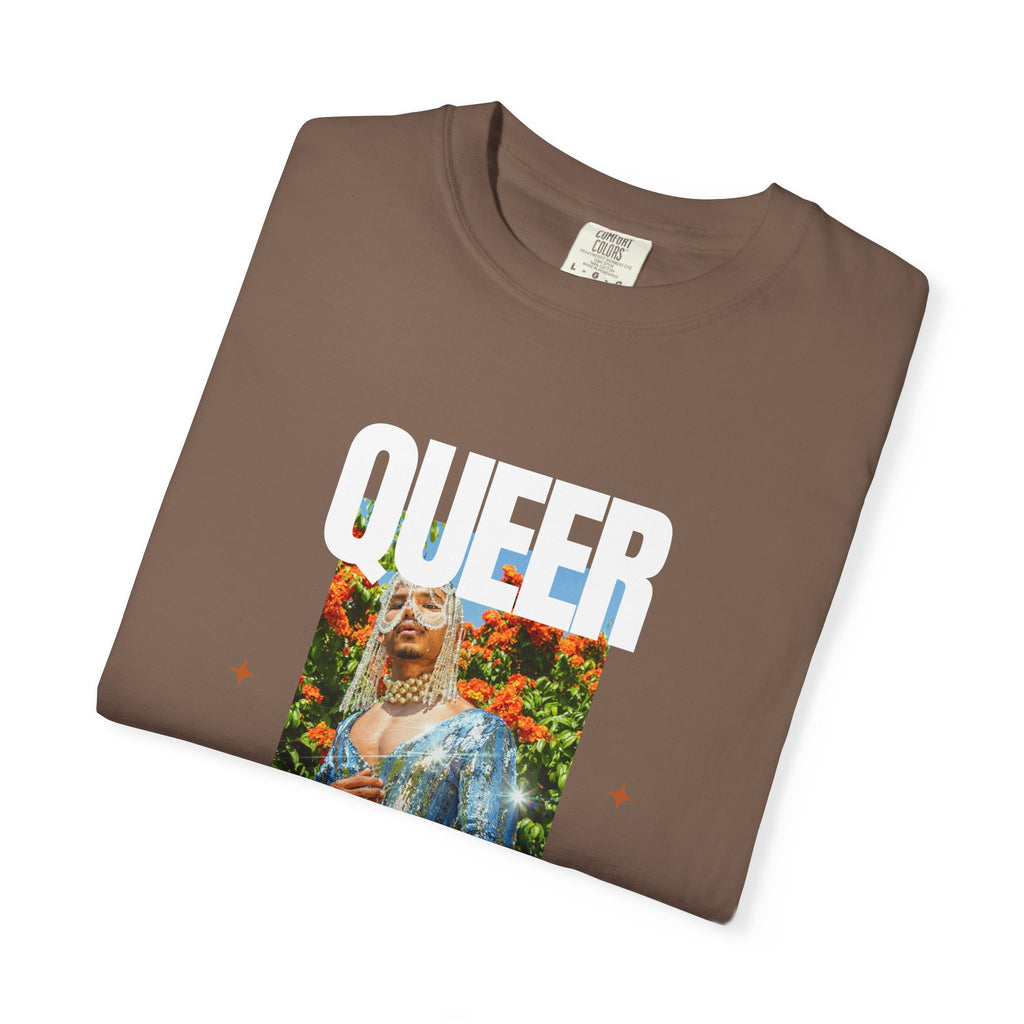 Queer Queen T-Shirt — Vintage Floral Pride Graphic Tee