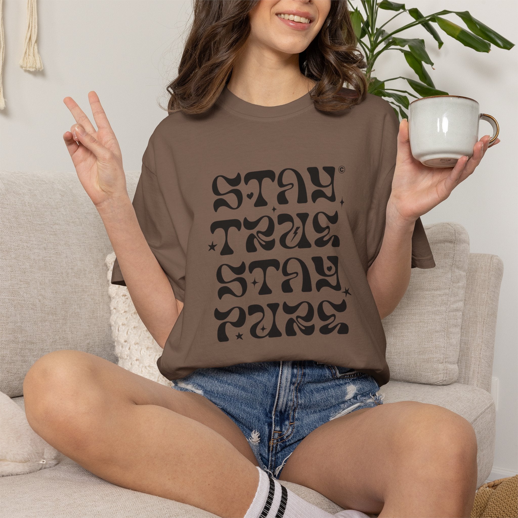 Stay True Stay Pure Graphic T-Shirt