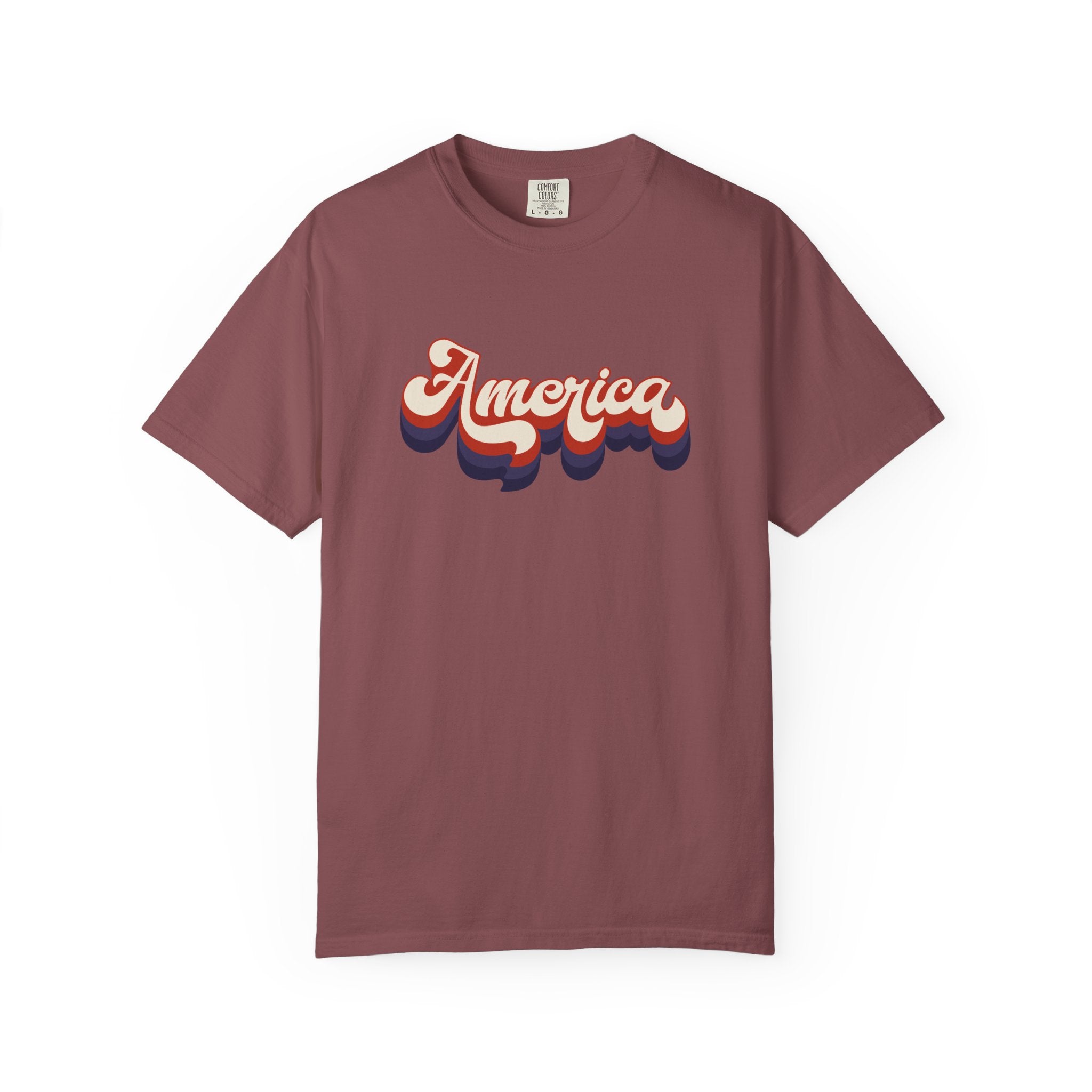 Retro 'America' T-Shirt — Vintage 70s Patriotic Graphic Tee