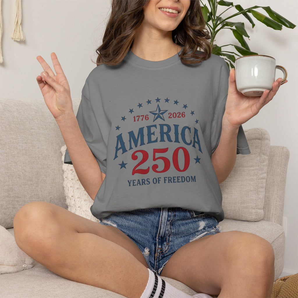 America 250 T-Shirt — 1776–2026 Years of Freedom Patriotic Tee