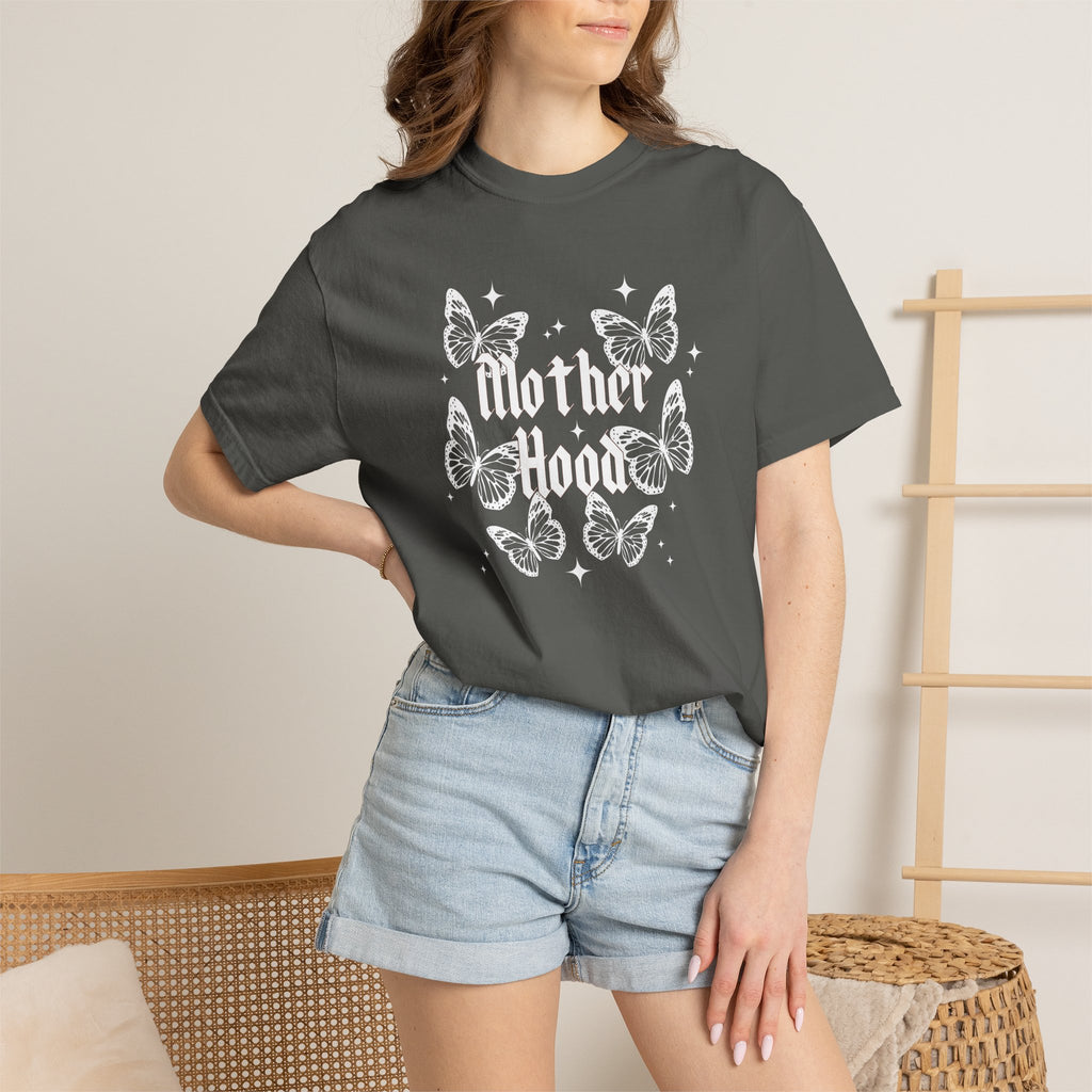 Motherhood Butterfly T-Shirt — Vintage Floral Mom Tee for Mother's Day