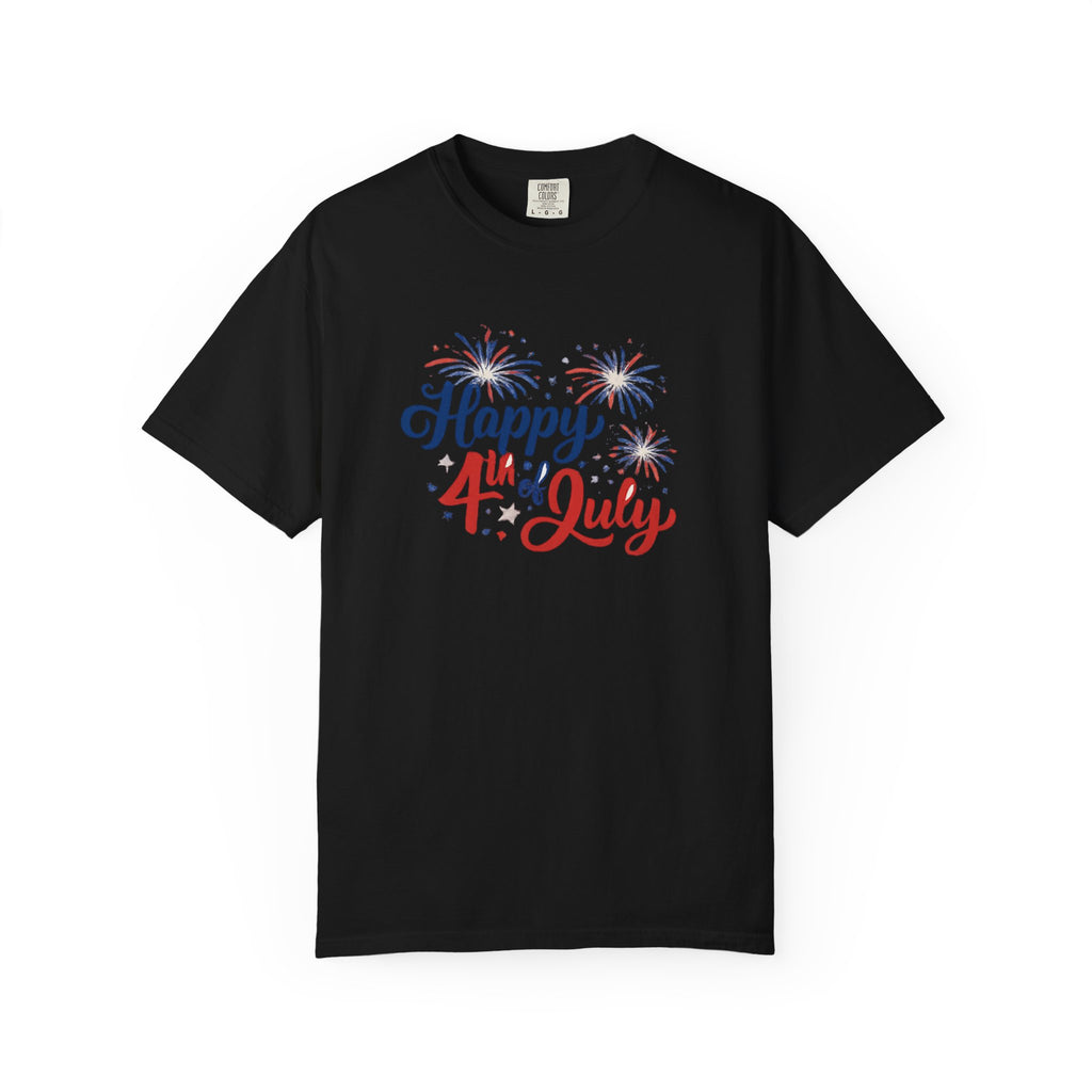 Happy 4th of July T-Shirt — Patriotic Fireworks Tee