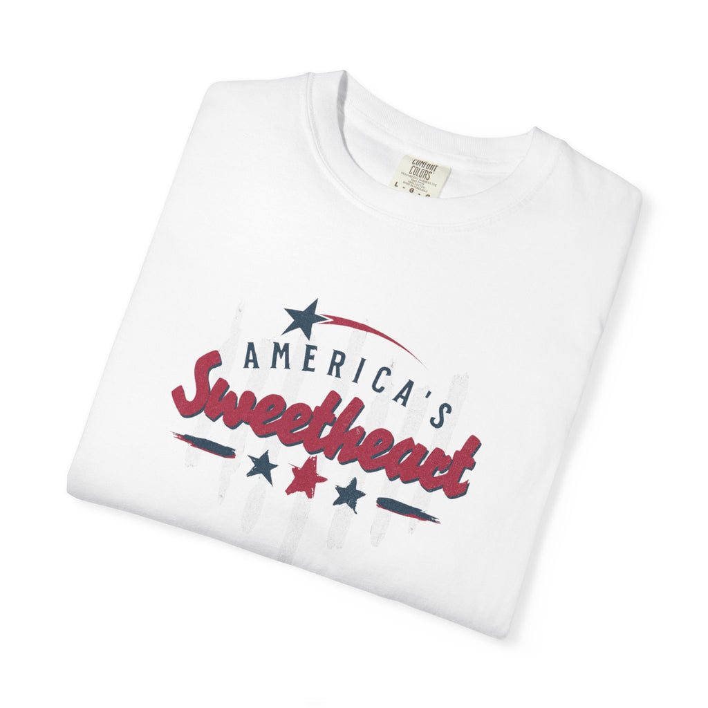 America's Sweetheart T-Shirt — Patriotic Vintage Stars Tee