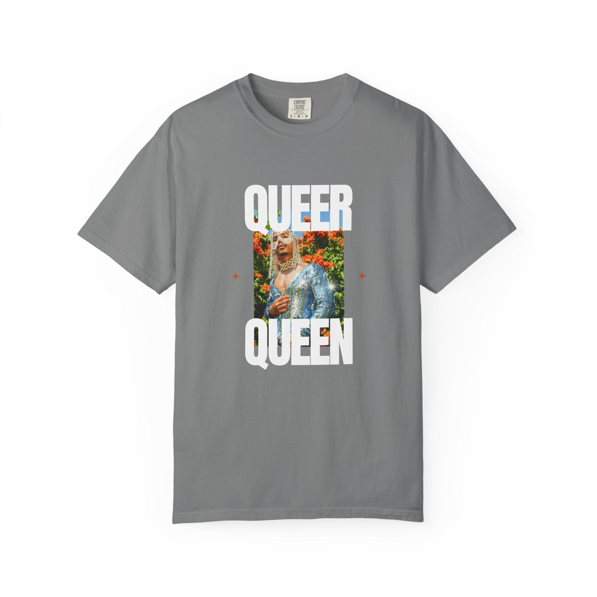 Queer Queen T-Shirt — Vintage Floral Pride Graphic Tee