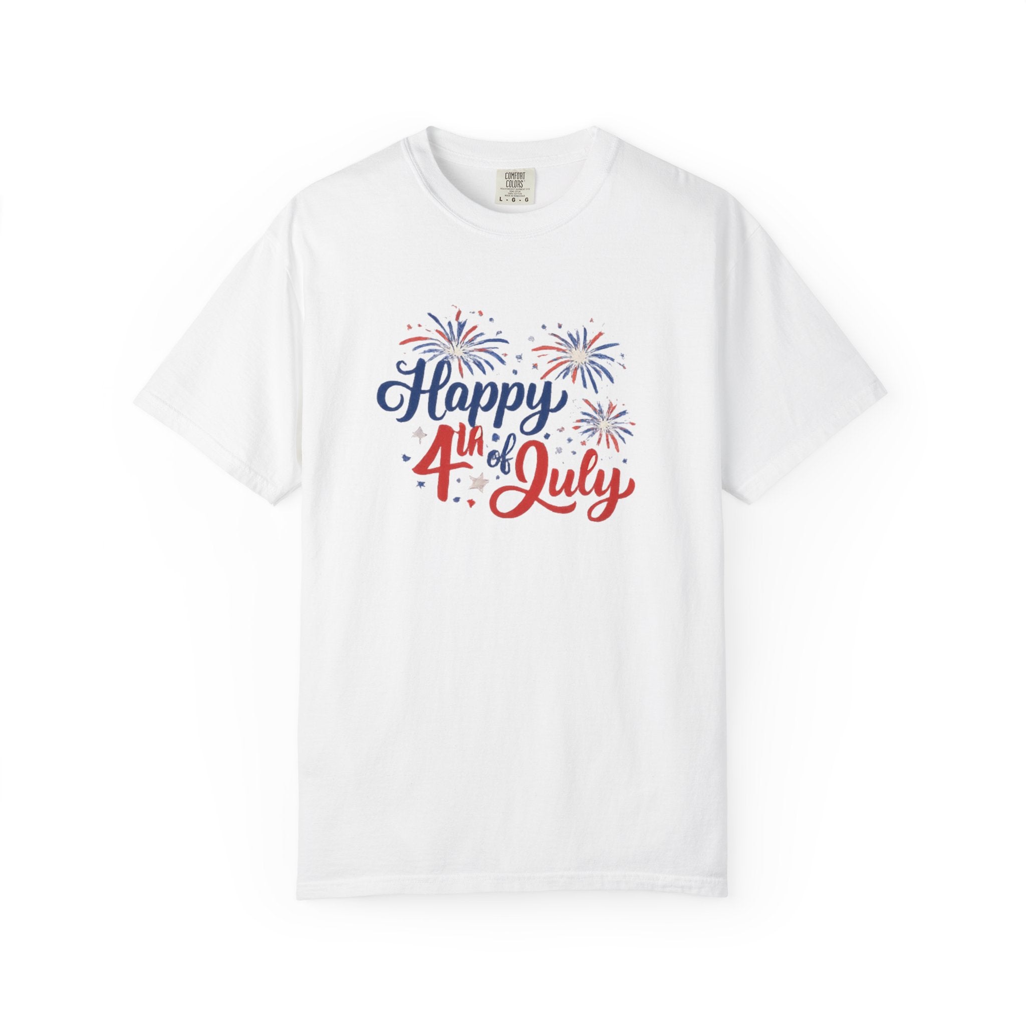 Happy 4th of July T-Shirt — Patriotic Fireworks Tee