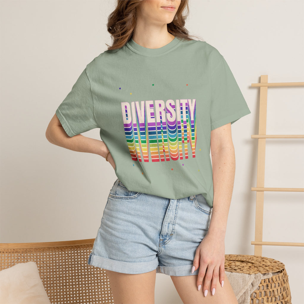 Diversity Rainbow T-Shirt — 'DIVERSITY' Bold Pride Graphic Tee