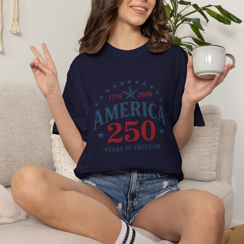 America 250 T-Shirt — 1776–2026 Years of Freedom Patriotic Tee