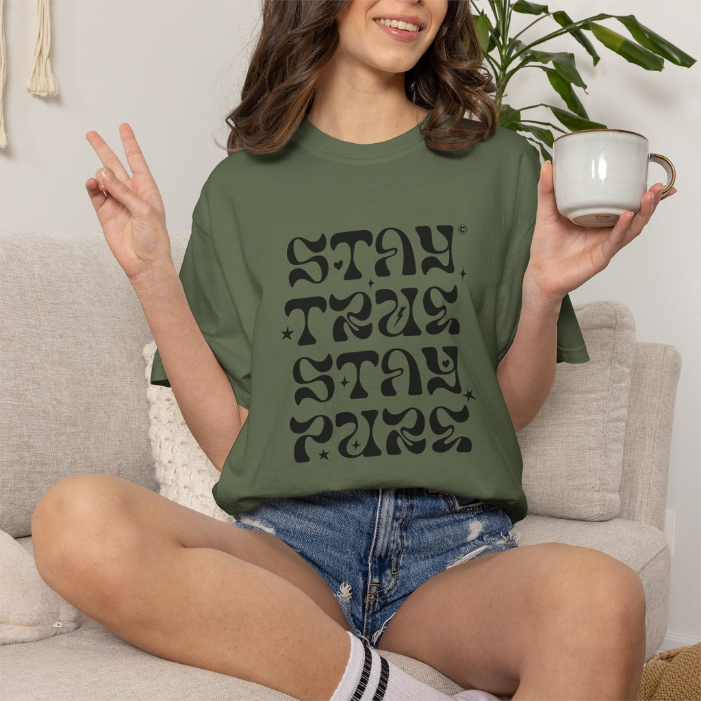 Stay True Stay Pure Graphic T-Shirt
