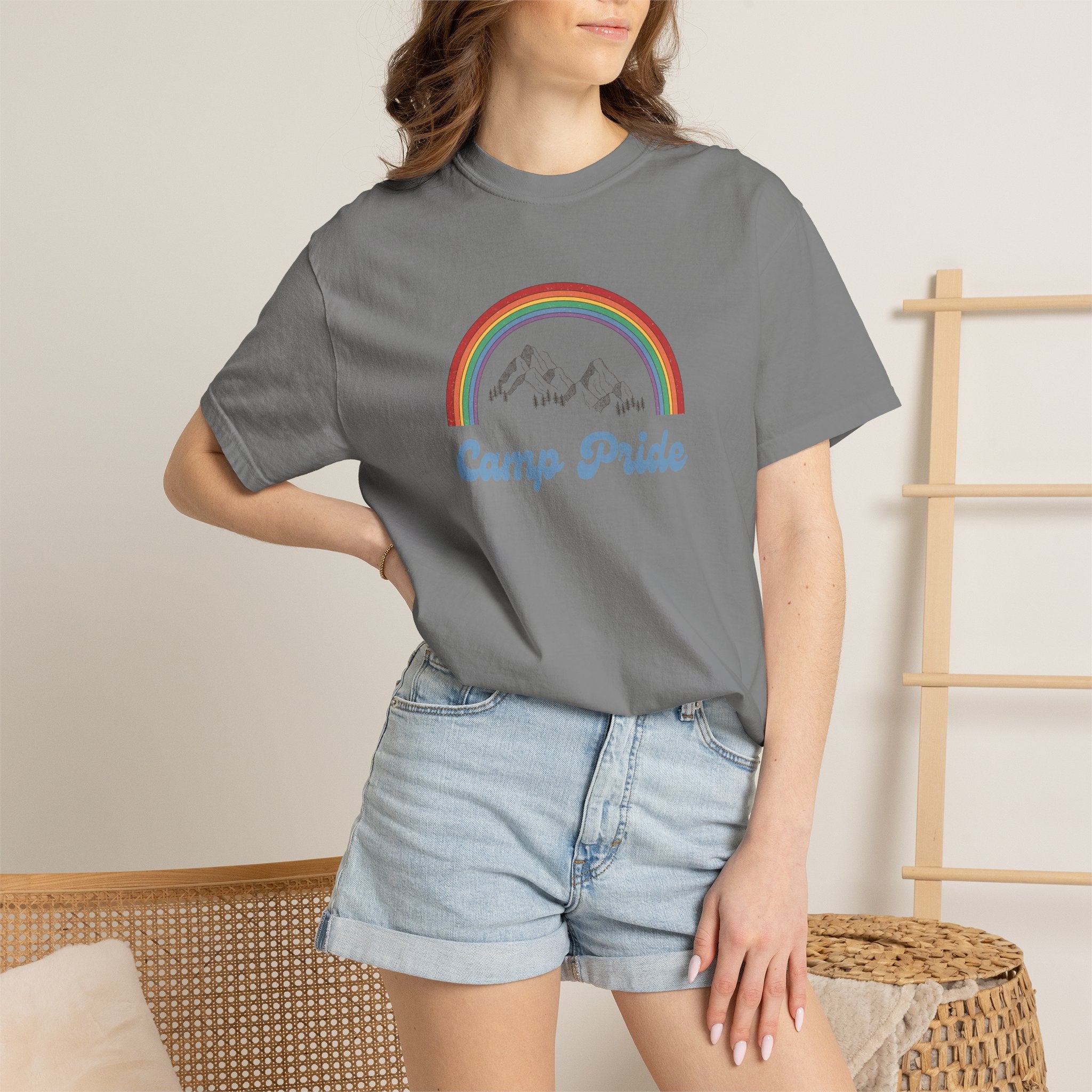 Camp Pride T-Shirt — Rainbow Graphic Tee