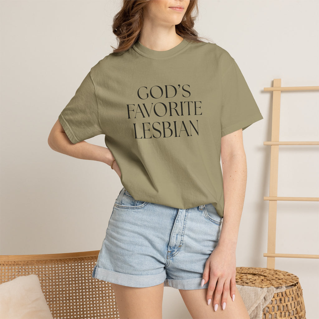 God’s Favorite Lesbian T-Shirt — Inclusive Pride Tee
