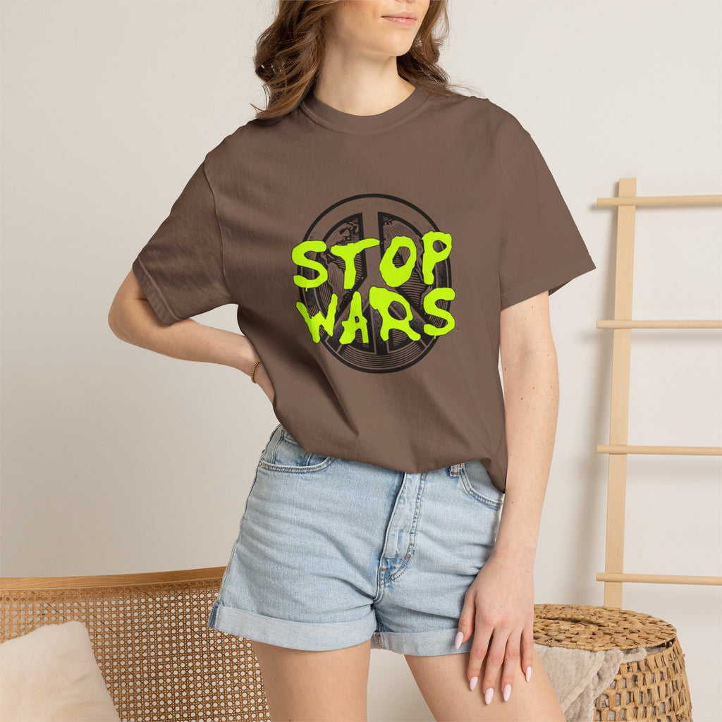 Peace Sign "Stop Wars" T-Shirt — Anti-War Graphic Tee