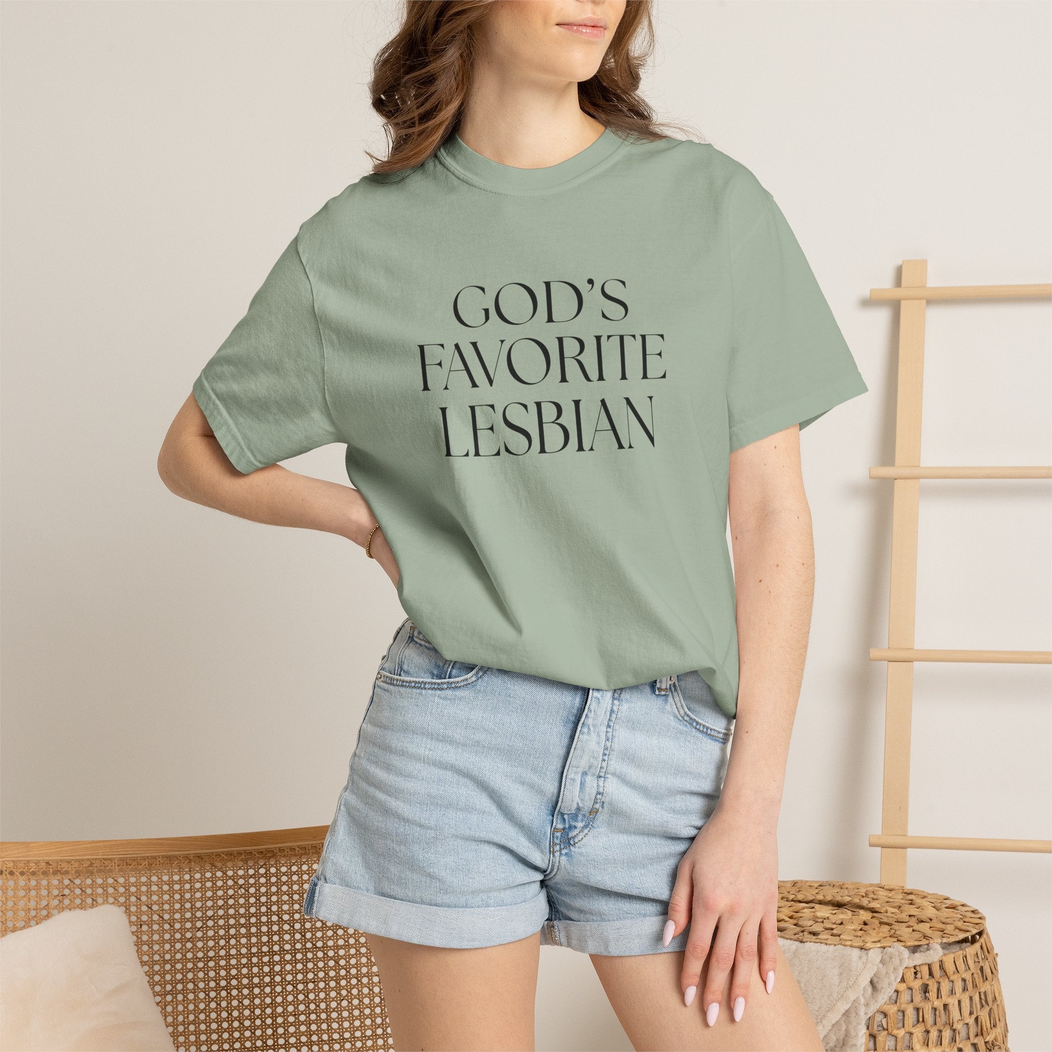 God’s Favorite Lesbian T-Shirt — Inclusive Pride Tee