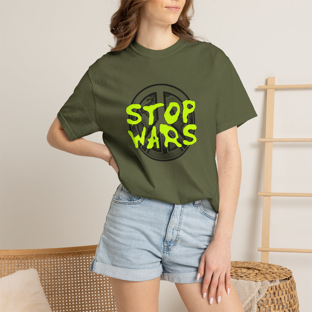 Peace Sign "Stop Wars" T-Shirt — Anti-War Graphic Tee
