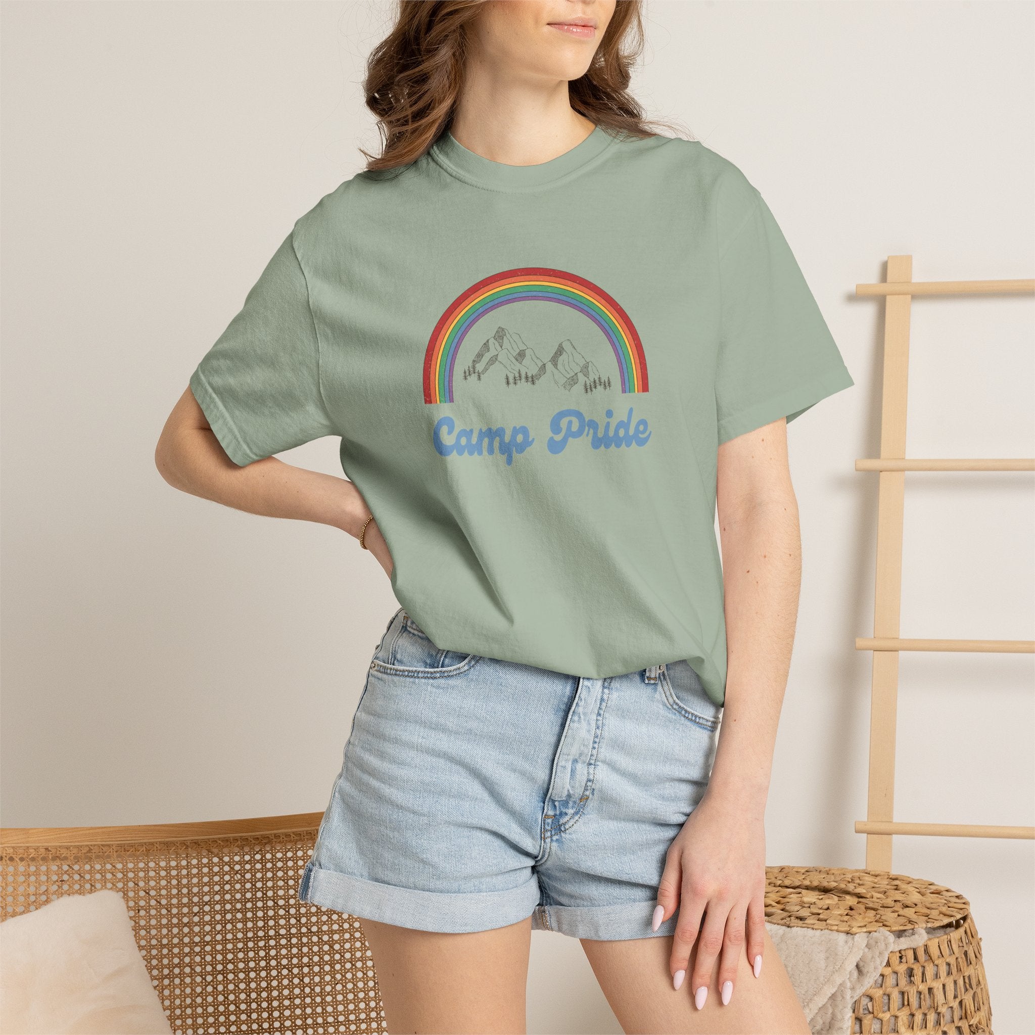 Camp Pride T-Shirt — Rainbow Graphic Tee