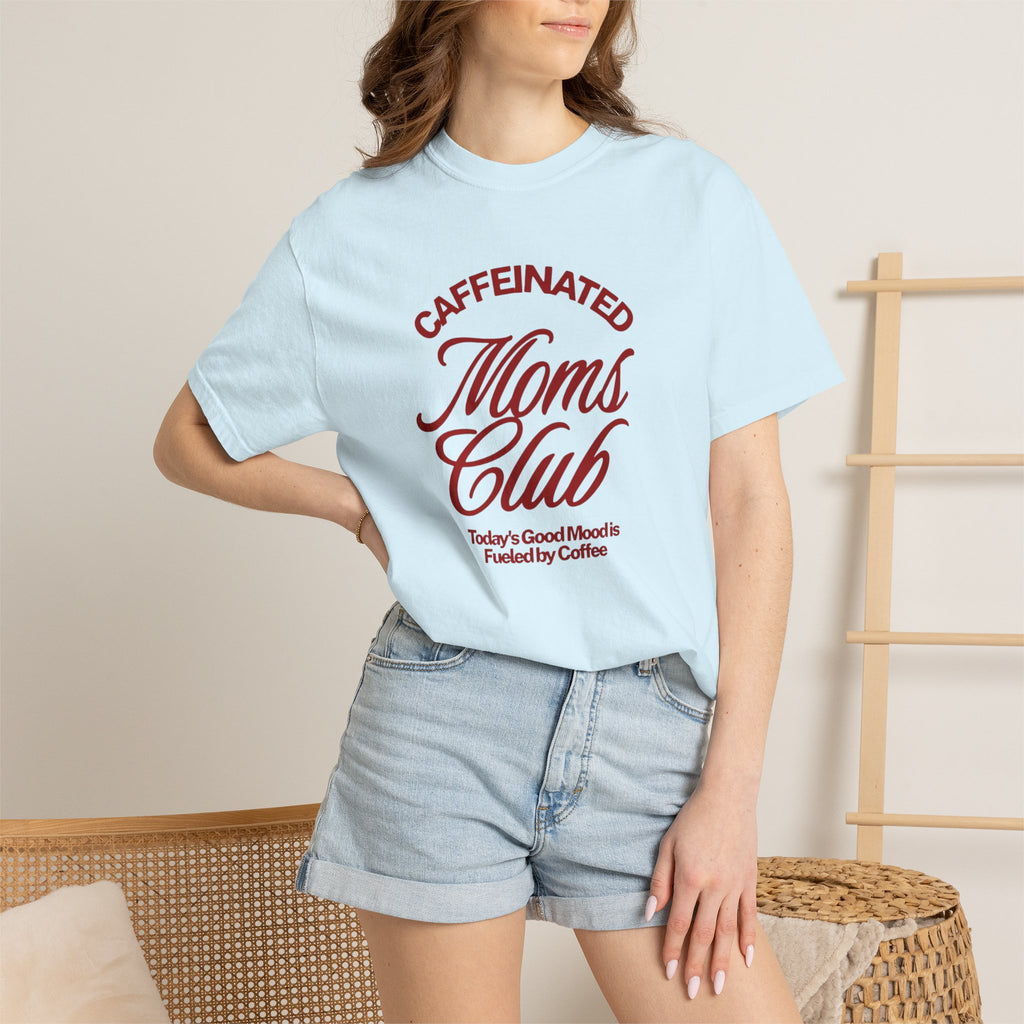 Caffeinated Moms Club T-Shirt — Retro Coffee Mom Tee