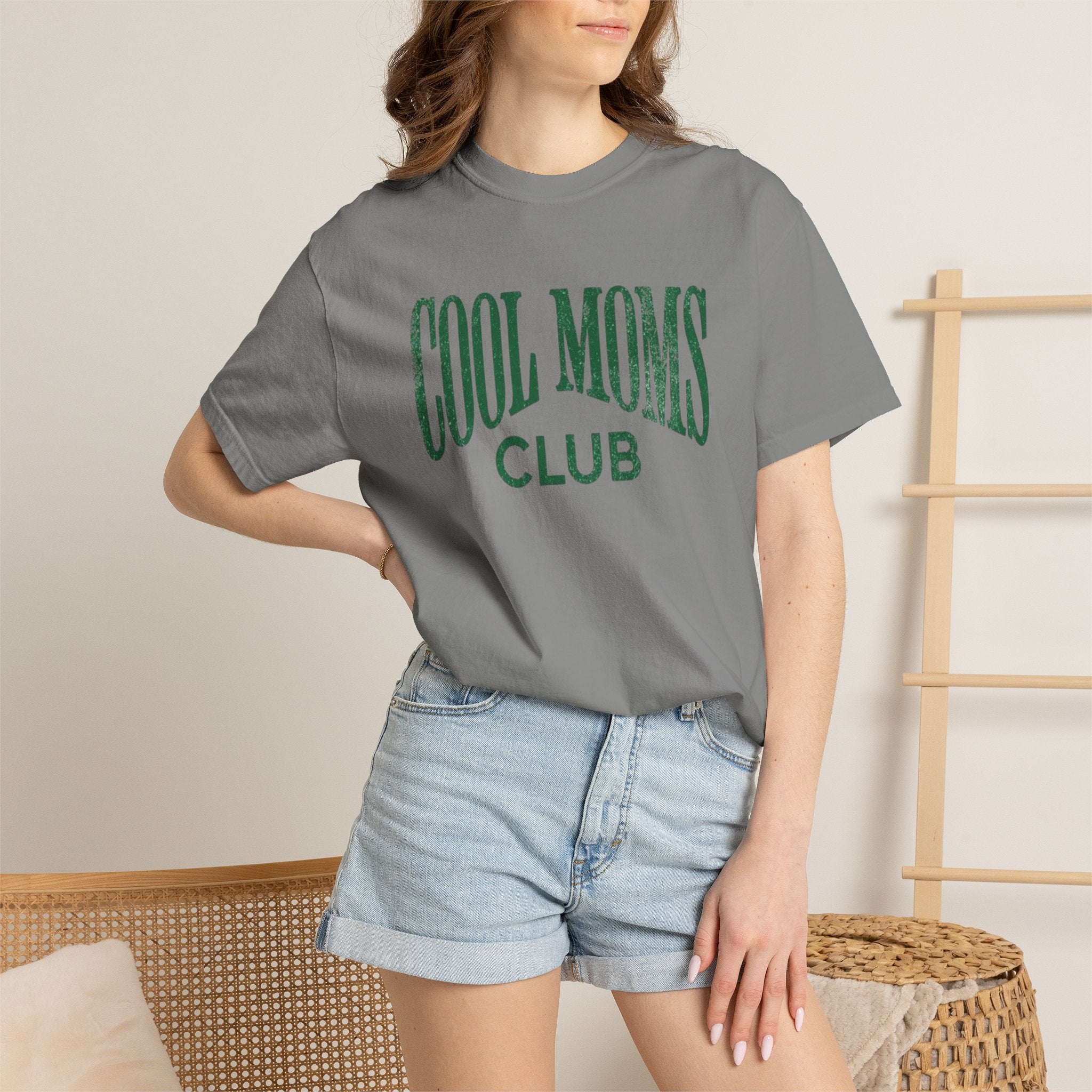 Cool Moms Club T-Shirt — Vintage Collegiate Mom Tee