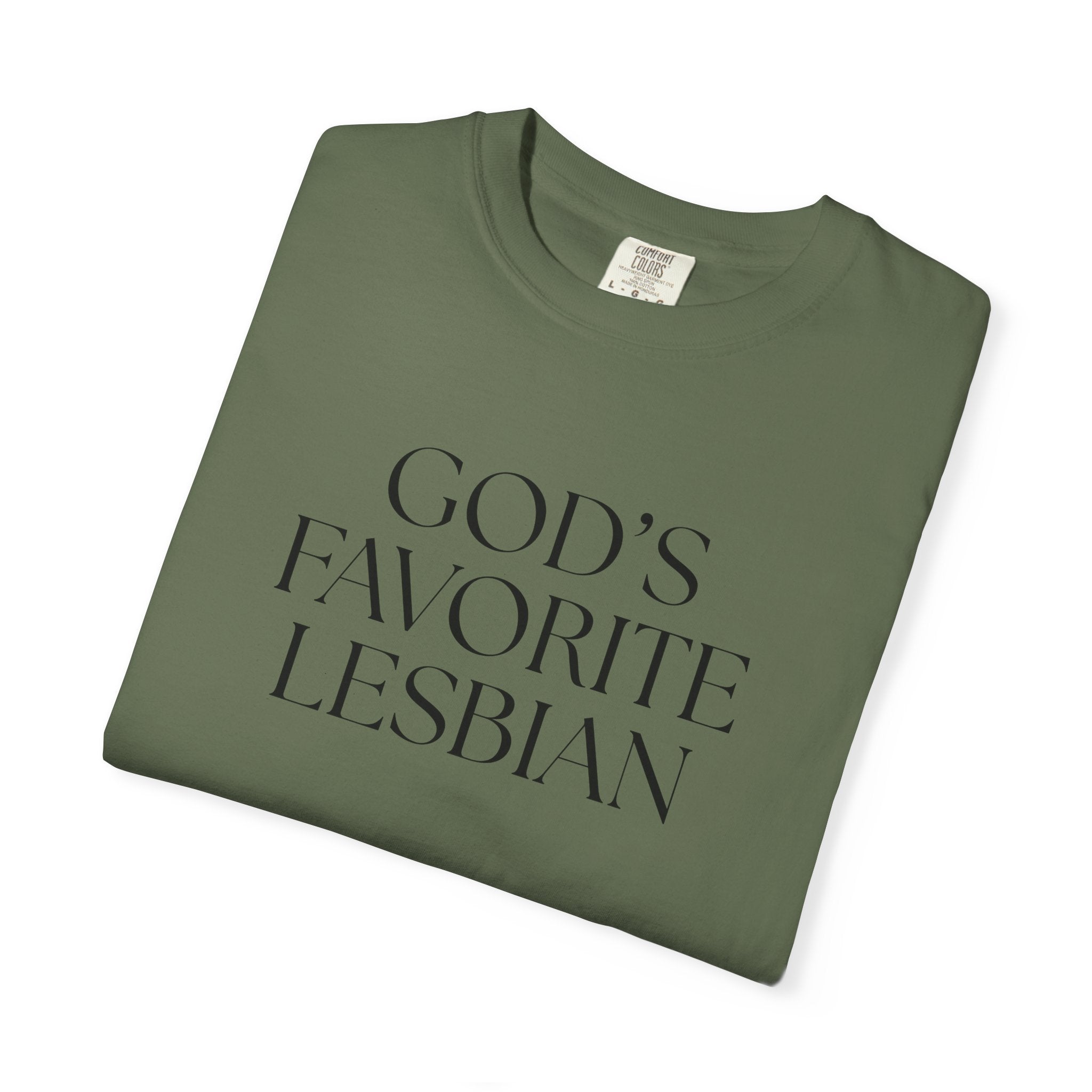 God’s Favorite Lesbian T-Shirt — Inclusive Pride Tee