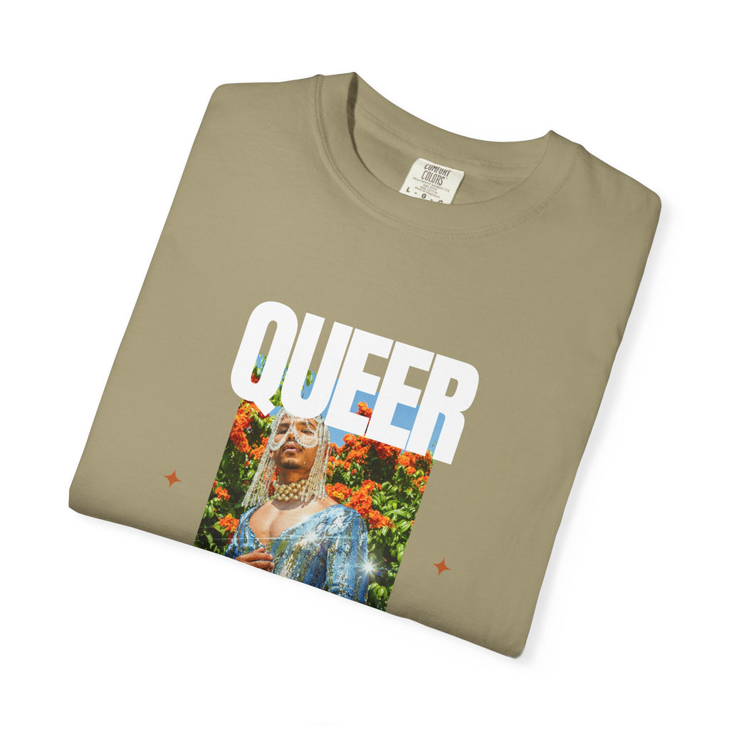 Queer Queen T-Shirt — Vintage Floral Pride Graphic Tee
