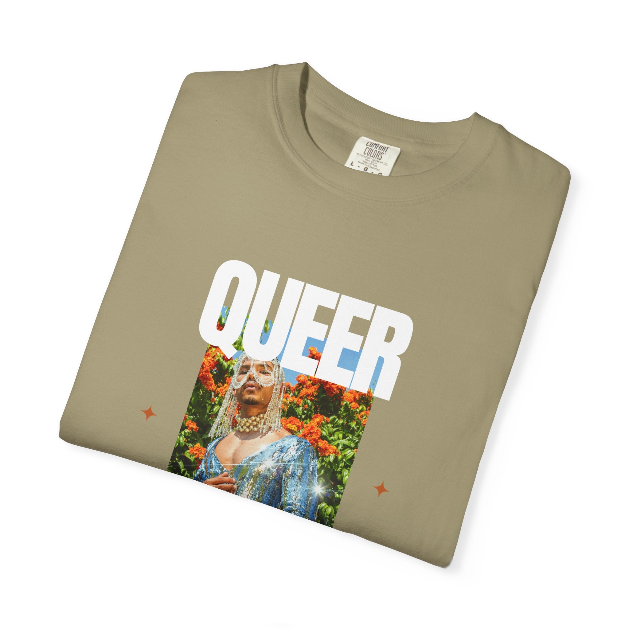 Queer Queen T-Shirt — Vintage Floral Pride Graphic Tee