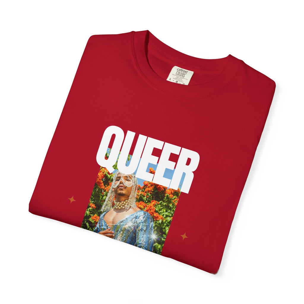 Queer Queen T-Shirt — Vintage Floral Pride Graphic Tee