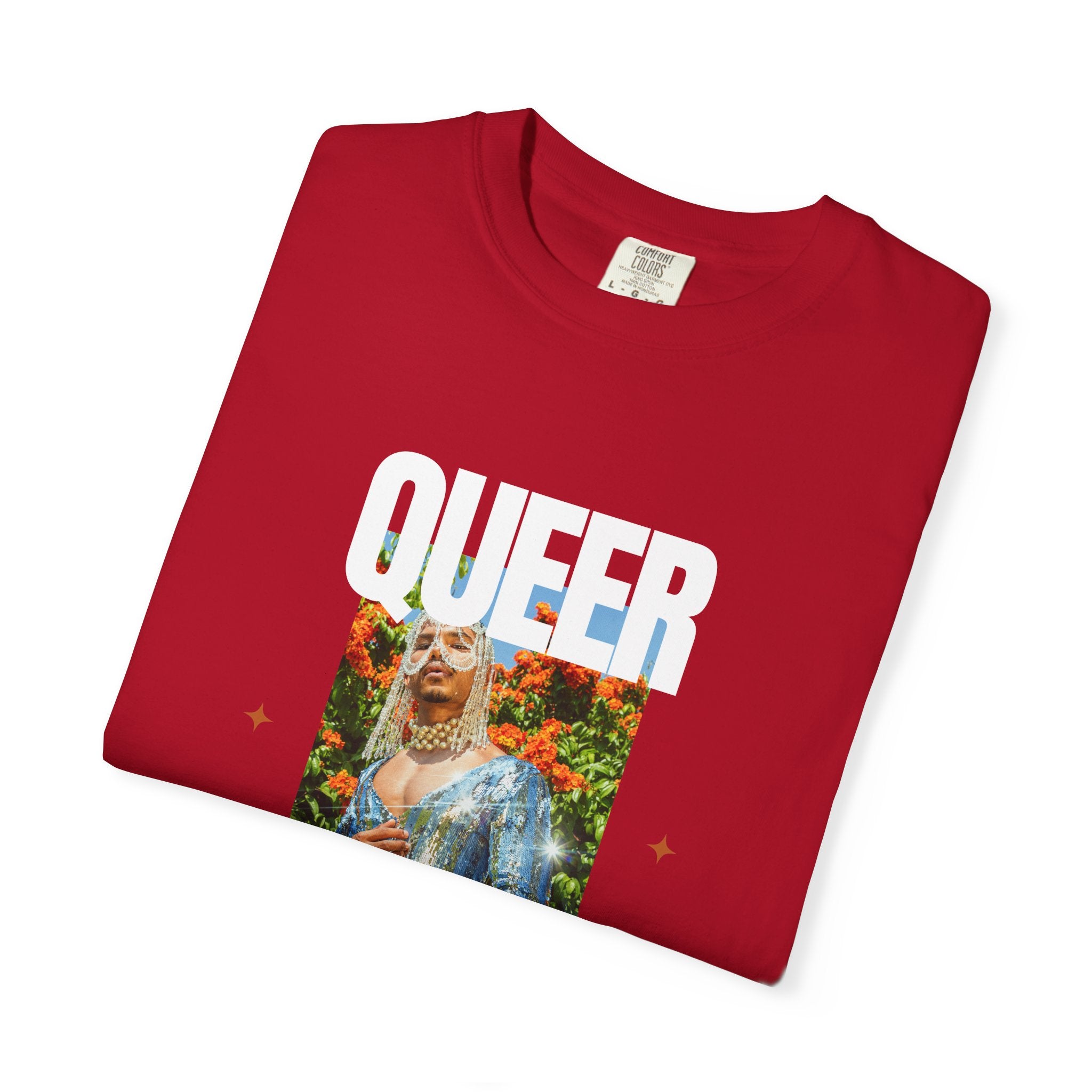 Queer Queen T-Shirt — Vintage Floral Pride Graphic Tee