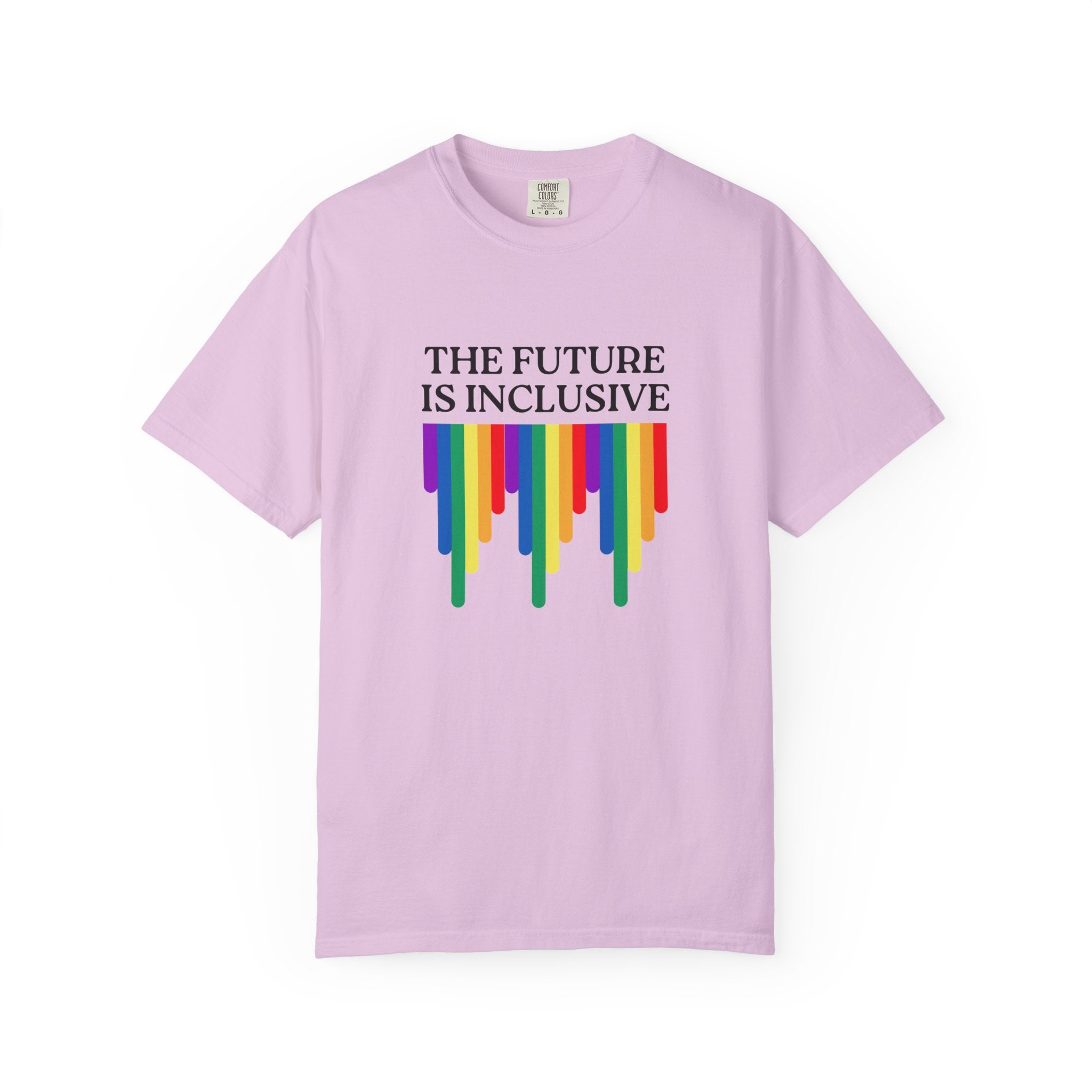 Inclusive Future T‑Shirt – "The Future Is Inclusive" Rainbow Pride Tee