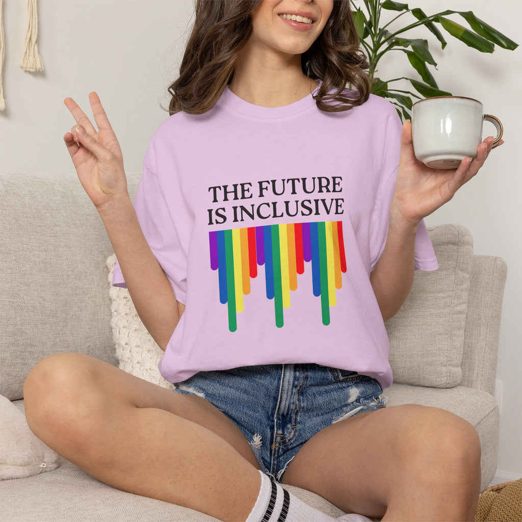 Inclusive Future T‑Shirt – "The Future Is Inclusive" Rainbow Pride Tee