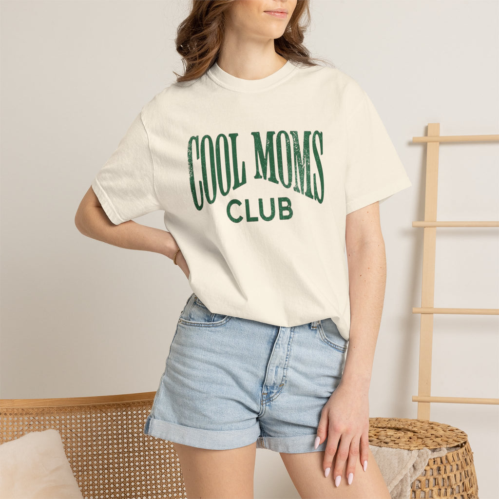 Cool Moms Club T-Shirt — Vintage Collegiate Mom Tee