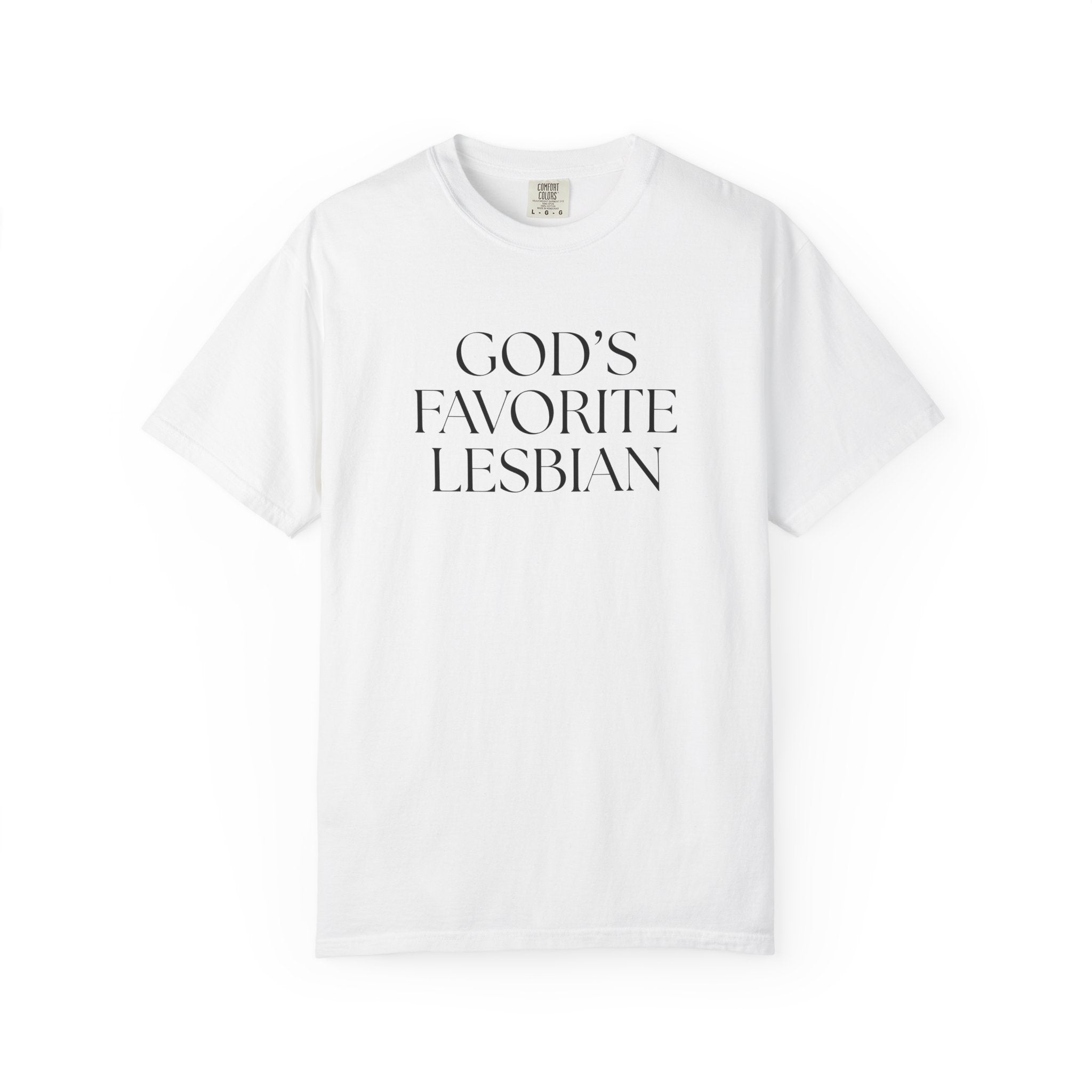 God’s Favorite Lesbian T-Shirt — Inclusive Pride Tee