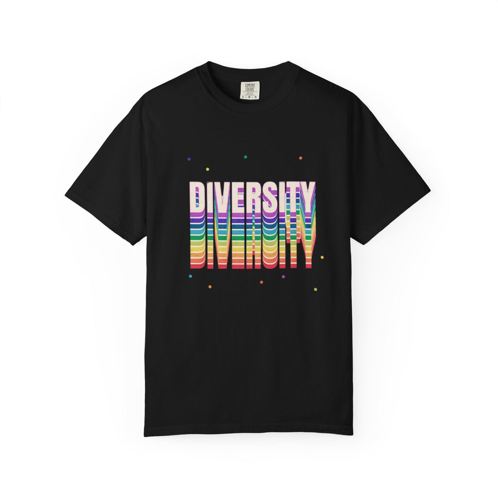 Diversity Rainbow T-Shirt — 'DIVERSITY' Bold Pride Graphic Tee