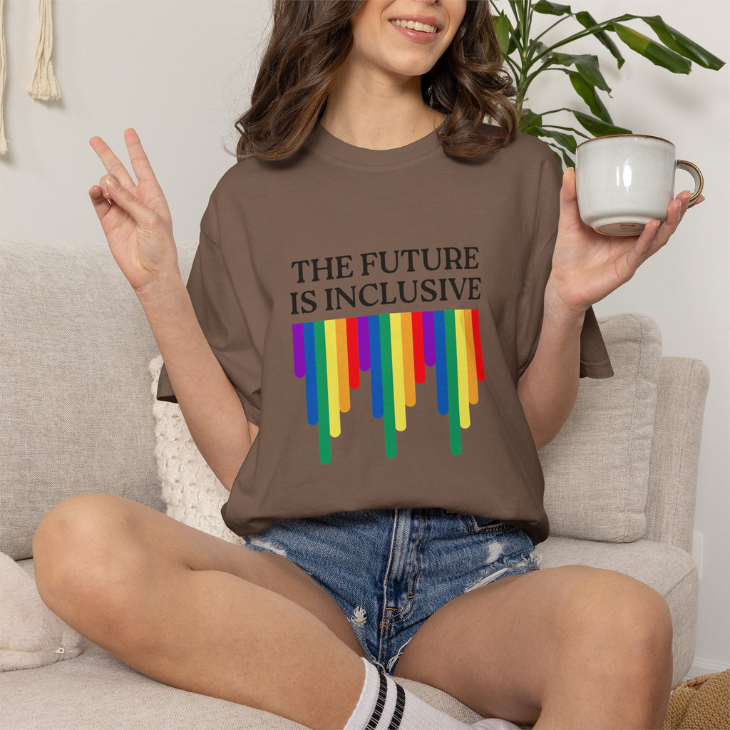 Inclusive Future T‑Shirt – "The Future Is Inclusive" Rainbow Pride Tee
