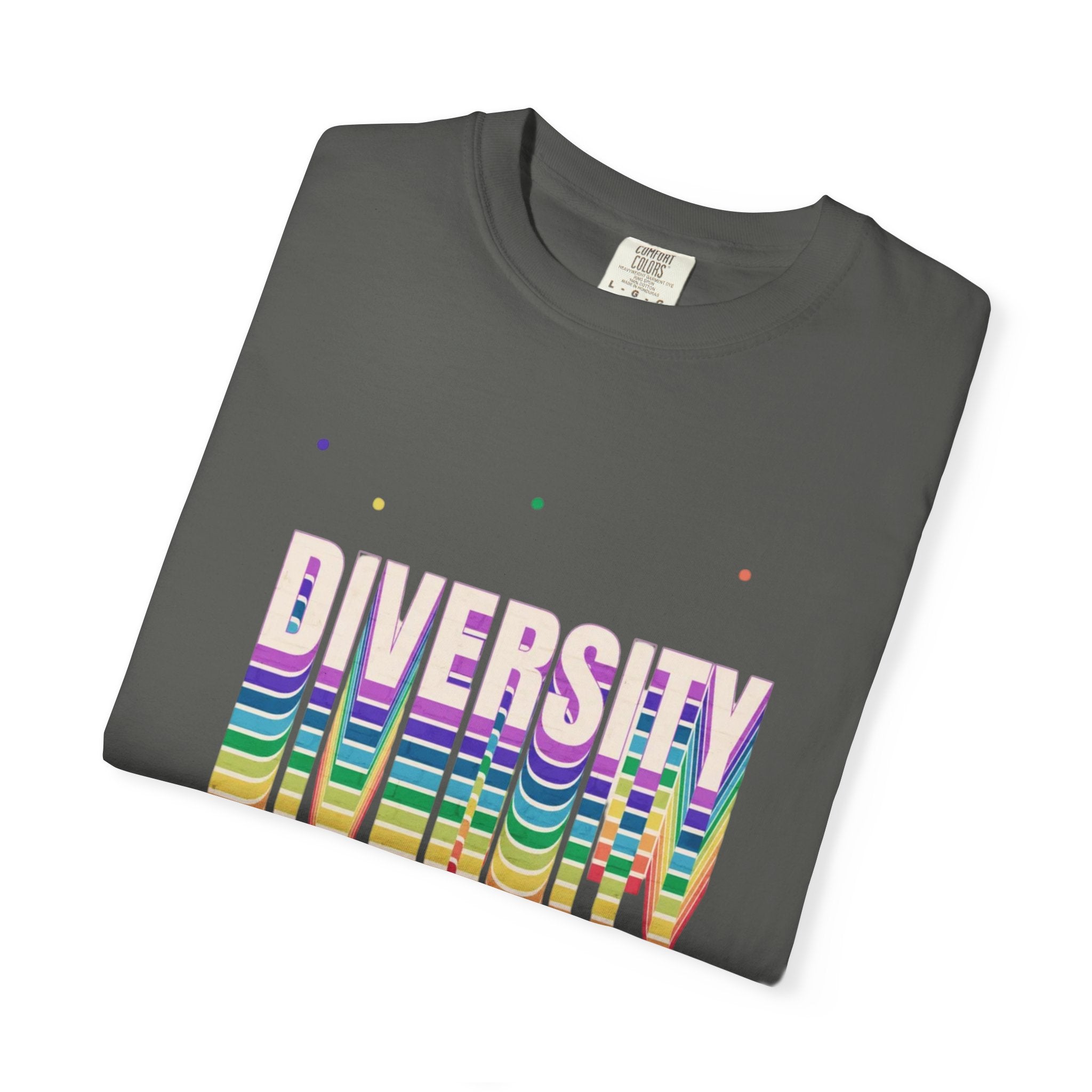 Diversity Rainbow T-Shirt — 'DIVERSITY' Bold Pride Graphic Tee